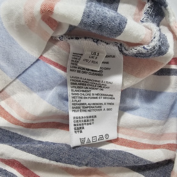 Anthropologie Maeve Sz S Chatham Striped Shirt longsleeve Women's - Picture 4 of 7